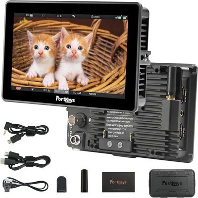 Portkeys BM5IV WR 5.5 2000nits 4K 60P HDMI-Compatible 3G-SDI Touch Focus Camera Control Monitor Built-in CINENORM, Dual-Screen Monitoring,Aluminum Housing 100% Rec.709 Wide Color Gamut