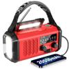 Emergency Radio NOAA Weather Radio Hand Crank & Solar Charging 20000mAh view 1