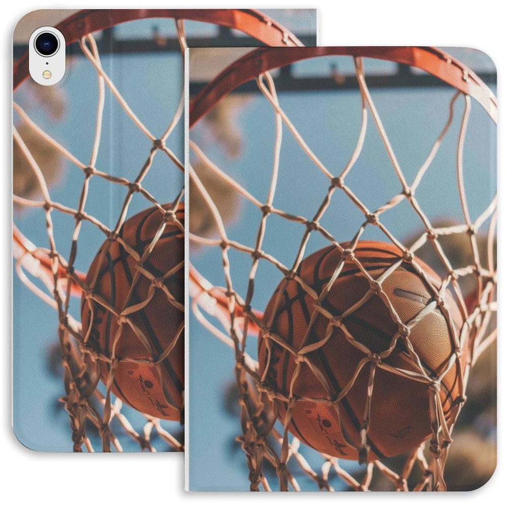 Basketball Basketball Net Case for iPad iPad Mini 5/4/3/2/1(7.9- Inch) iPad Mini 6 (8.3-inch, 2021) with Pencil Holder