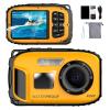 Underwater Floating Digital Camera  48MP HD Bare-Body Waterproof Camera, No Case Needed for Underwater Fun & Childhood Memories (Yellow)