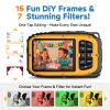 Underwater Floating Digital Camera  48MP HD Bare-Body Waterproof Camera, No Case Needed for Underwater Fun & Childhood Memories (Yellow) view 4