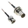 KUIQEO Video Connector RG179 BNC Male to BNC Female Bulkhead 75ohm Connector Video HD-SDI R/F Jumper Pigtail Coaxial Coax Cable 30CM 50CM 75CM 1M 2M 300CM coaxial Cable(75CM) view 1