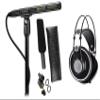 Audiosavings Bundle: K702 Professional Over-Ear Studio Headphones Bundle with AT875R Short Shotgun Condenser Microphone for Video & Broadcast (2 Items) view 1