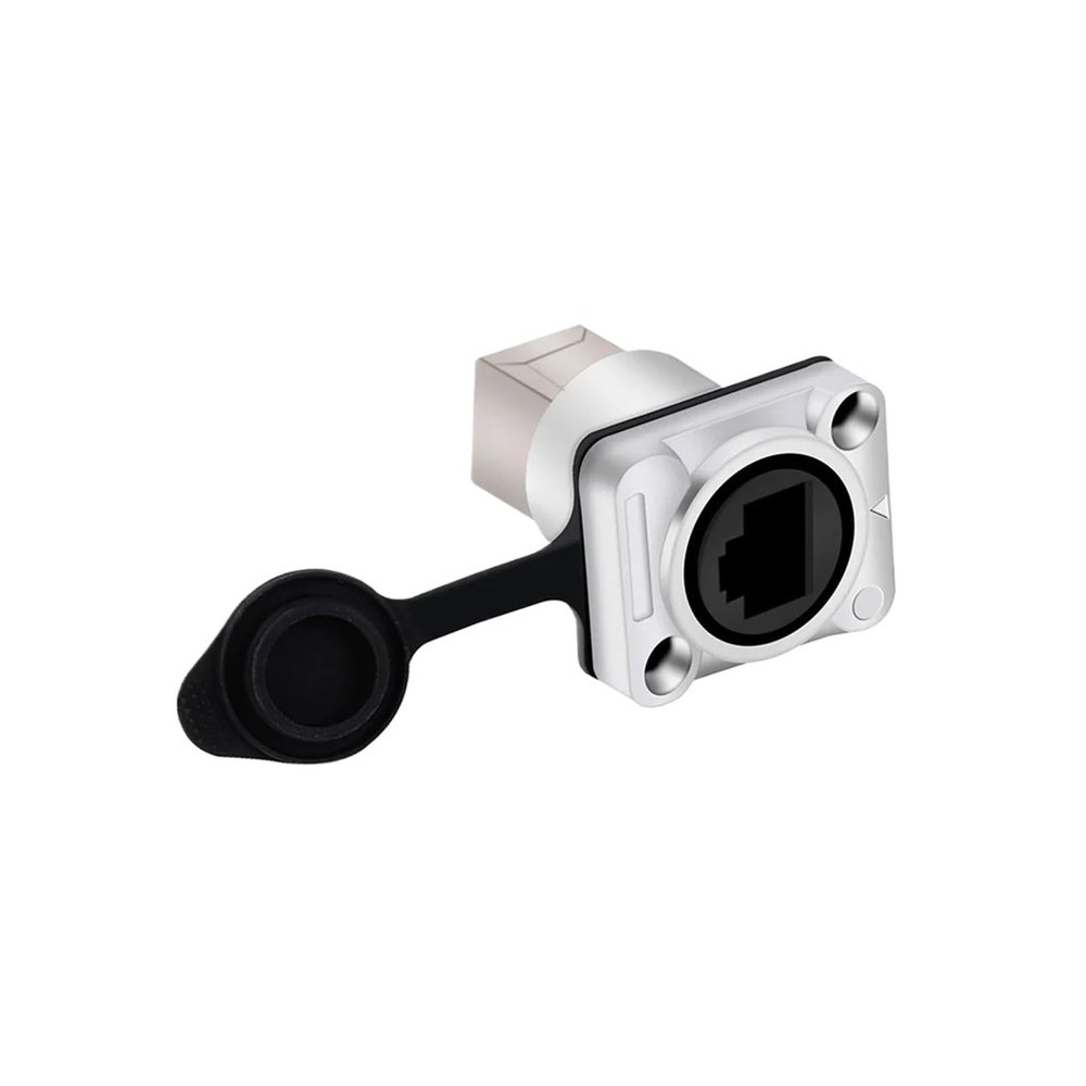 1pc RJ45 Waterproof Shi~ld Male Plug Female Socket Chassis Panel Install Network connectors(A1030)
