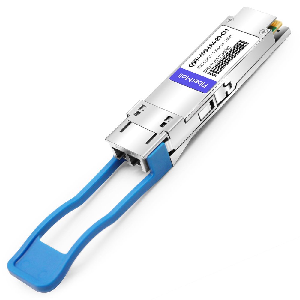40G QSFP+ LR4 Optical Transceiver Module,Compatible with Arista Networks QSFP-40G-LR4-20,40GBASE-LR4 QSFP+ 1310nm,CWDM4 20km LC DOM