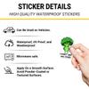 3Pcs Broccoli I Don't Like You Either Sticker Gifts Funny Broccoli Vegetable Waterproof Stickers Vegetarian I Don't Like You Either Vinyl Decal for Laptop Water Bottle Toolbox Phone Case Cars 3" view 4