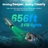 Fishing CamX Fishing Camera/Finder/CanFish, HD 1080P &136Ultra-Wide-Angle,656FT ROV Waterproof/Motion Sensing/Segmented Intelligent Recording/Wireless Charge/App Compatible(Mint Green) view 4