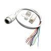 1pc RJ45 Network Female Jack Power Cable IP Camera Ethernet Network RJ45 POE IP Camera Module Video 60cm with Terminlas(A1039 White) view 1