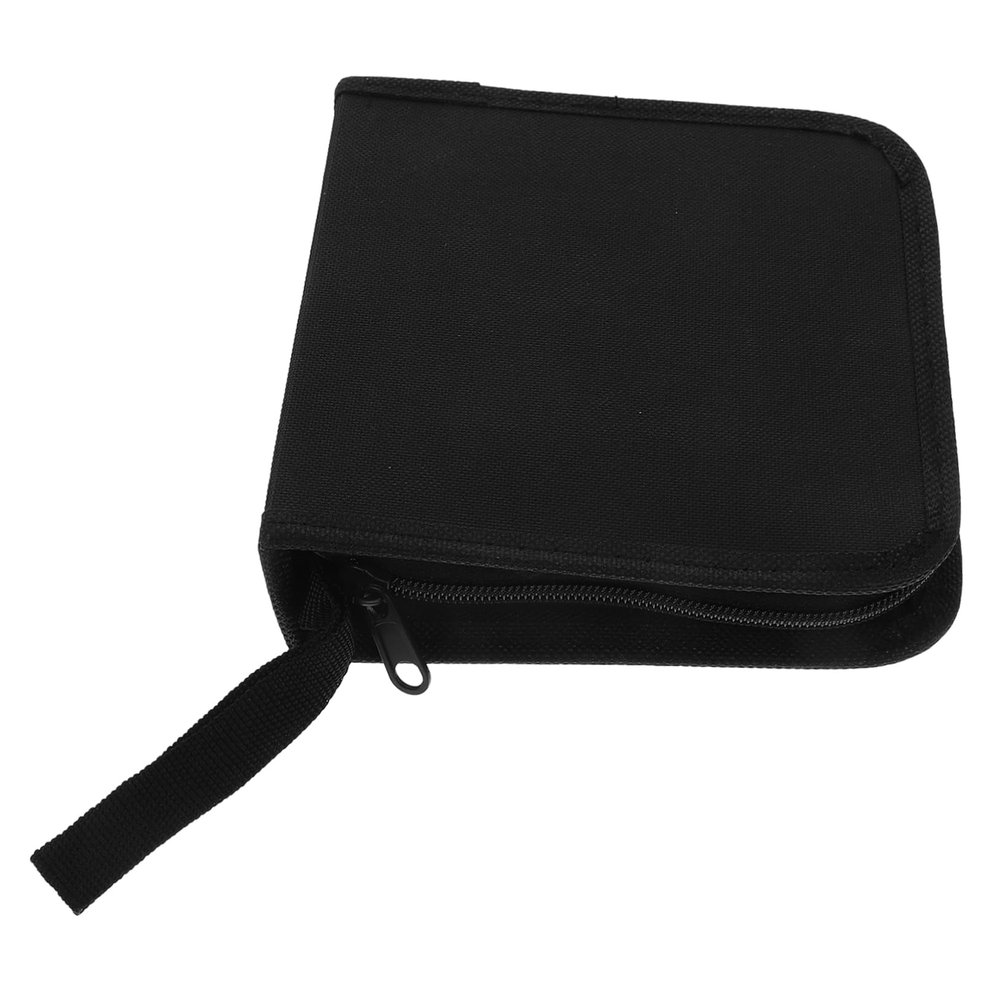 CIYODO 40pieces Multi-use Cd Bag Capacity Disc Organizer for Movies Music Games Portable DVD Holder with Zipper Closure for Easy Storage and Protection