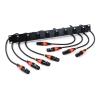 Customized 8-Way 1U Cabinet XLR Audio Jumper Rack,3Pin XLR Female Panel Socket to Female XLR Pass Thru Converter Cable Adaptor(F to F Orange,2.5M) view 1