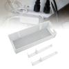 CHEOTIME Under Desk Cable Management Tray, Mesh Desk Cable Management Box with Clamp Desk Cord Organizer for Office & Home No Drill No Damage to Desk view 3
