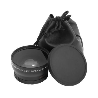 0.45x Professional HD Wide Angle Lens Macro Lens Filter Lens Adapter for 52mm DSLR Camera New