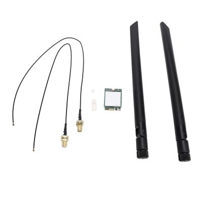 1200Mbps Two Band WiFi Card with BT4.1, M.2 Interface for Wins 7 8 10 11, for Linux (External Antennae)
