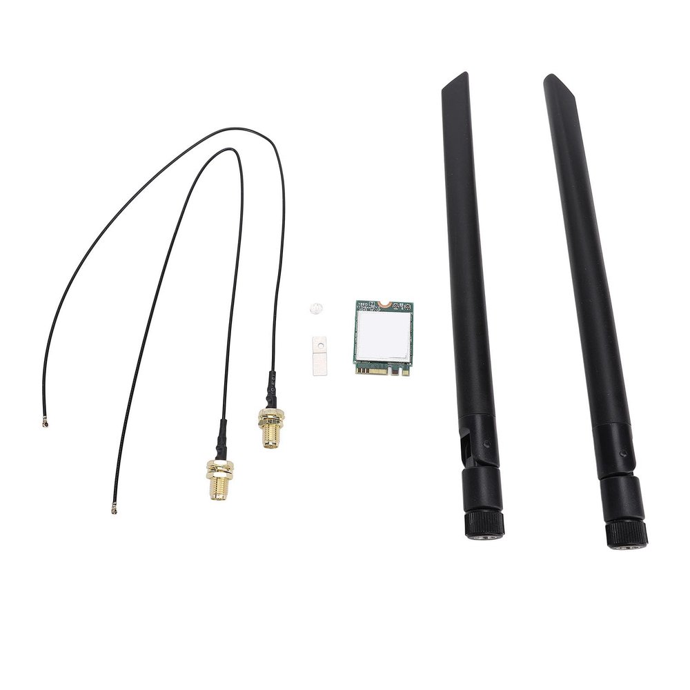 1200Mbps Two Band WiFi Card with BT4.1, M.2 Interface for Wins 7 8 10 11, for Linux (External Antennae)