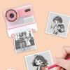 Instant Print Camera, 48MP Front Rear Dual Cameras HD Screen Video Camera with 3 Rolls Print Paper, Type C Charging Thermal Printing Photo Kids Digital Camera for Girls Boys (P view 4