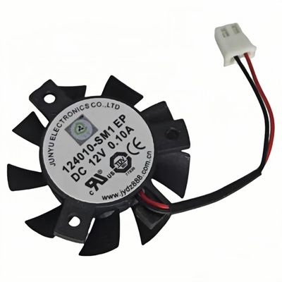 124010-SM1 EP 12V 0.10A Diameter 37mm Hole Pitch 26mm GT610 620 2-Wire Graphics Card Cooling Fan