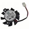 124010-SM1 EP 12V 0.10A Diameter 37mm Hole Pitch 26mm GT610 620 2-Wire Graphics Card Cooling Fan view 1