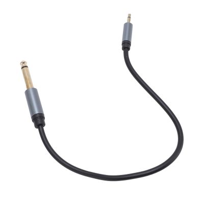 3.5mm Mono Male to 6.35mm Mono Male Sound Cable 11.8 Inch 6.35mm to 3.5mm Headphone Adapter Cord for Speaker Amplifier Home Theater Mixing Console