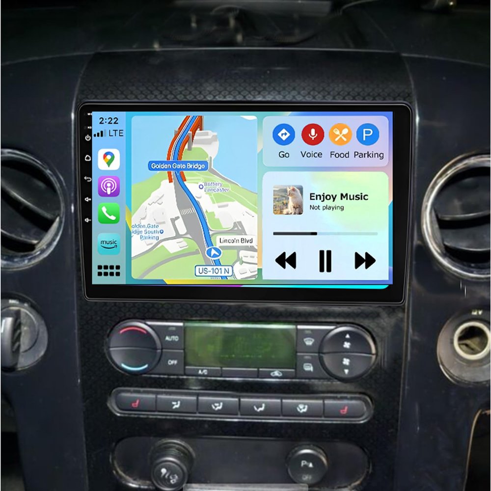10 Car Stereo Fit for Ford F150 F250 2004-2014 [2+32G] Supports Wireless Carplay Android Auto Android 13 Touchscreen Car Radio Receiver FM WiFi GPS SWC Bluetooth AHD Camera