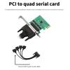 Advanced PCIE 1x To DB9pin Port Adapter Card For Efficient Data Transmission In Industrial Setting view 4