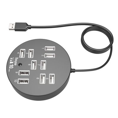DOITOOL USB Hub 10-Port USB Hub for Multi USB Charger Extra USB Ports for