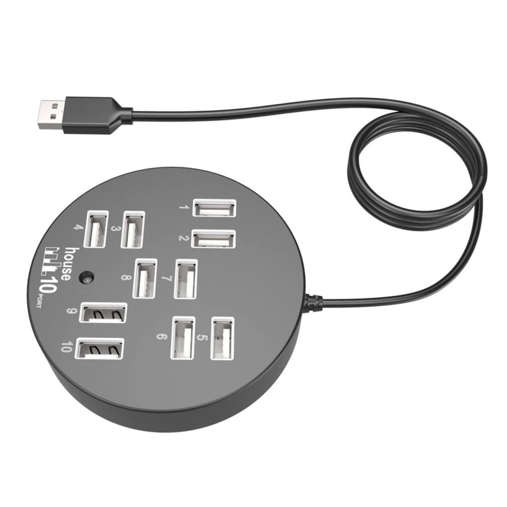 DOITOOL USB Hub 10-Port USB Hub for Multi USB Charger Extra USB Ports for