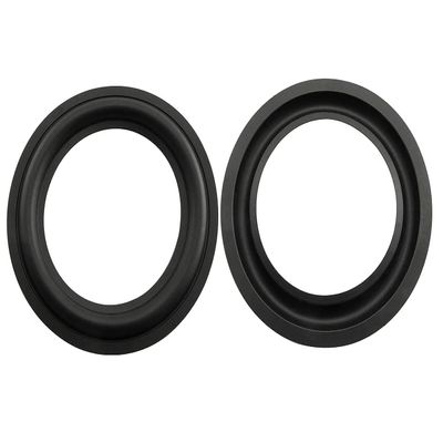 2pcs 6.5inch 6.5" Rubber Ring Black Speaker Perforated Rubber Foam Edge Surround Rings Repair Kit for Speaker Repair Kit DIY Replacement Parts