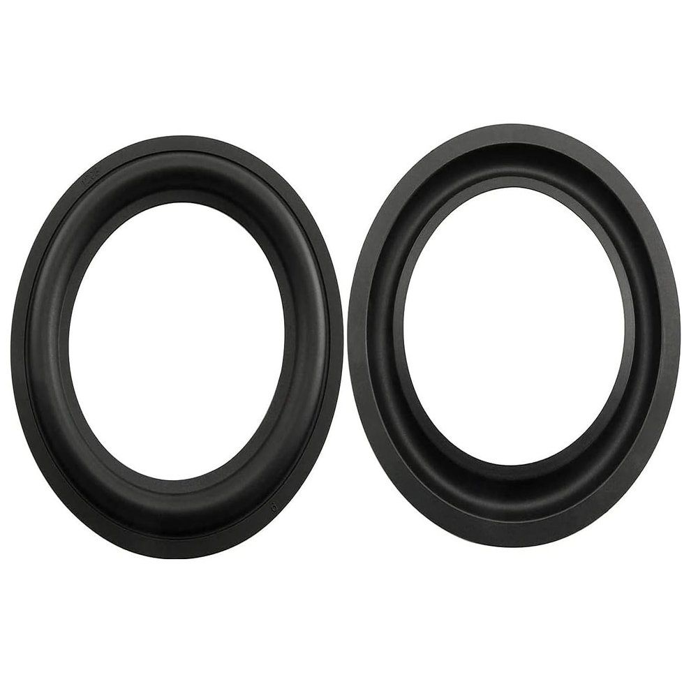 2pcs 6.5inch 6.5" Rubber Ring Black Speaker Perforated Rubber Foam Edge Surround Rings Repair Kit for Speaker Repair Kit DIY Replacement Parts