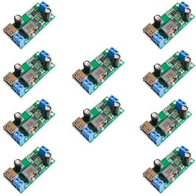 10pcs DC to DC 5A Buck Power Supply Module 9V 12V 24V 36V to 5V 5A 25W Regulated Power Converter Module Suitable for USB 5V Powered Devices