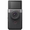 Canon Powershot V10 Content Creator Compact Vlogging Camera, 4K Video, 19mm Fixed Wide-Angle Lens | Silver with 64GB MicroSDXC Memory Card + Compact Digital Camera Case view 4
