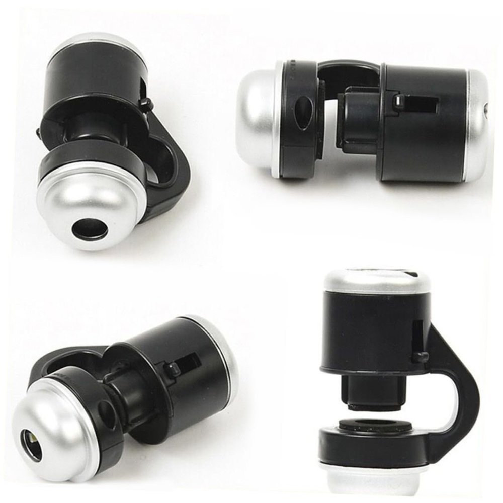Angoily 1pc Microscope for Phone Magnification Clip-Phone Microscope Led Light