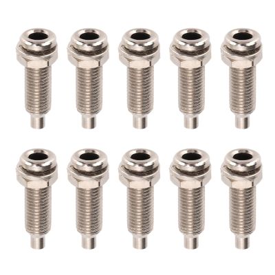 10PCS M6 Banana Sockets, Banana Jack Panel Mount Banana Socket Terminal Adapter Suitable for 4mm Banana Plug Connector for Electronics Industrial Equipment, 4mm Inner Hole