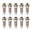 10PCS M6 Banana Sockets, Banana Jack Panel Mount Banana Socket Terminal Adapter Suitable for 4mm Banana Plug Connector for Electronics Industrial Equipment, 4mm Inner Hole view 1