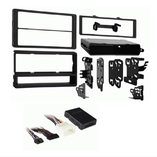 Single DIN Car Stereo Installation Kit Compatilbe with Matrix 2005, 2006, 2007, and 2008 for Factory Amplified Models