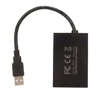 100M Ethernet Server Adapter, High Speed USB2.0 Port, Power Saving Mode, Single Optical Port SFP Adapter for Desktop Computers, Fast Ethernet Fiber Connection