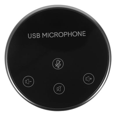 Yardenfun Material USB Mic Omnidirectional Easy to Use for Laptop Conference Calls
