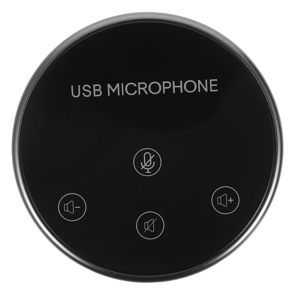 Yardenfun Material USB Mic Omnidirectional Easy to Use for Laptop Conference Calls