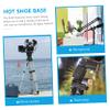 Housoutil 1set Camera Base Hot Shoe Interface Head Flash Shoe Mount Adapter Tripod Screw Adapter for Accessory view 3