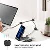 48 Pack Magnetic Cable Clip Organizer Cord Holder, Picozon Adhesive Cable Management, Wire Phone USB Charger Cable Holder, Keeper Organizer for Office Home Desktop Table - Black view 3