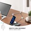 48 Pack Magnetic Cable Clip Organizer Cord Holder, Picozon Adhesive Cable Management, Wire Phone USB Charger Cable Holder, Keeper Organizer for Office Home Desktop Table - White view 3