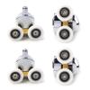 4Pieces Shower Door Runner Top and Bottom Shower Door Rollers Glass Door Wheel Home Bathroom Replacement Part view 4
