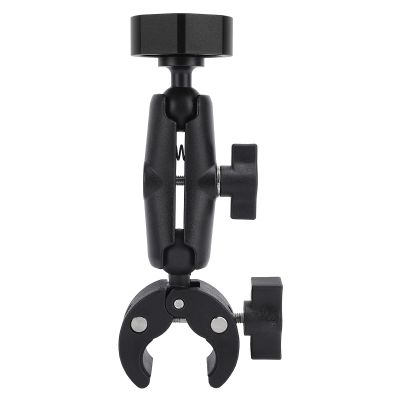 Mini Roof Rack Mount with Adjustable Angle Pole Clamp, Mini RV Ladder Mount, Portable Mini Mount for Yacht Ship, Roof, Camping Travel (Black)