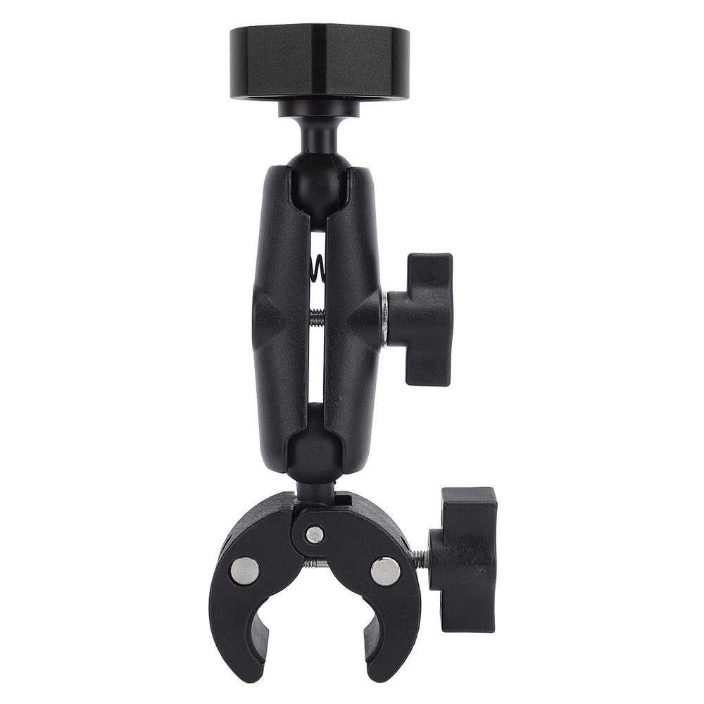 Mini Roof Rack Mount with Adjustable Angle Pole Clamp, Mini RV Ladder Mount, Portable Mini Mount for Yacht Ship, Roof, Camping Travel (Black)