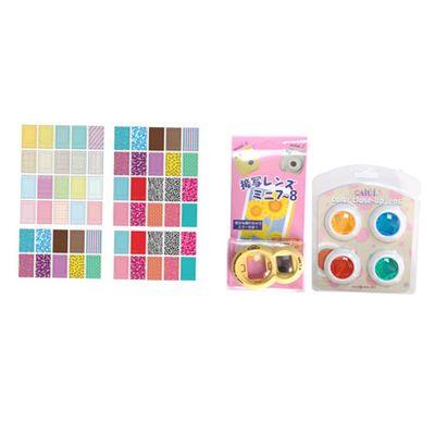 DOITOOL Complete Instant Camera Bag for Mini 9/8 /8 7-in-1 Mini Accessories Set with Frames Filters Selfie Lens Album Stickers