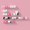 MOAIYU Side Engraving Backlit Keycaps 136 Key Full Set, Cartoon Girl Keycap for Mechancial Keyboard Enhances Night Typing view 4