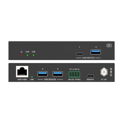 Comprehensive USB5GX520K 7-Port SuperSpeed USB 5Gbps Extender Kit up to 330 ft; USB 3.2 Gen1 5Gbps; Single Cat6A Cable Extension; AV/IT Integration; Professional Connectivity; High-Performance