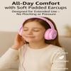 ADOOPE USB C Wired Over-Ear Headphones with Mic, Hi-Fi Stereo Sound, Noise-Isolating Ear Cups, Comfortable Fit for iPhone15/16, Samsung Galaxy S24/S23, Type-C Phones & Tablets (Pink) view 2