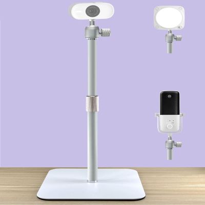 AceTaken White Tabletop Stand Tripod Holder Compatible with Elgato Facecam-Neo,Facecam MK.2 webcams/Wave 3/Wave DX/Wave Neo/Key-Light/Key Light Neo/Key Light Mini
