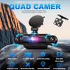 4 Channel FHD Dash Cam  64GB TF Card Included, 1080P Front and Rear Recording, 8 LED Night Vision, Parking Monitor, Loop Recording, Easy Car Dashboard Installation view 2