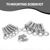 30pcs TV Mounting Screws Kit, Universal TV Mounting Hardware Kit Steel M4 M6 M8 Wall Mount Screws & Spacers Bolts Accessories for Monitor Bracket Fixing view 3